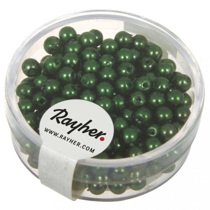 Perle di cera 4 mm - verdi