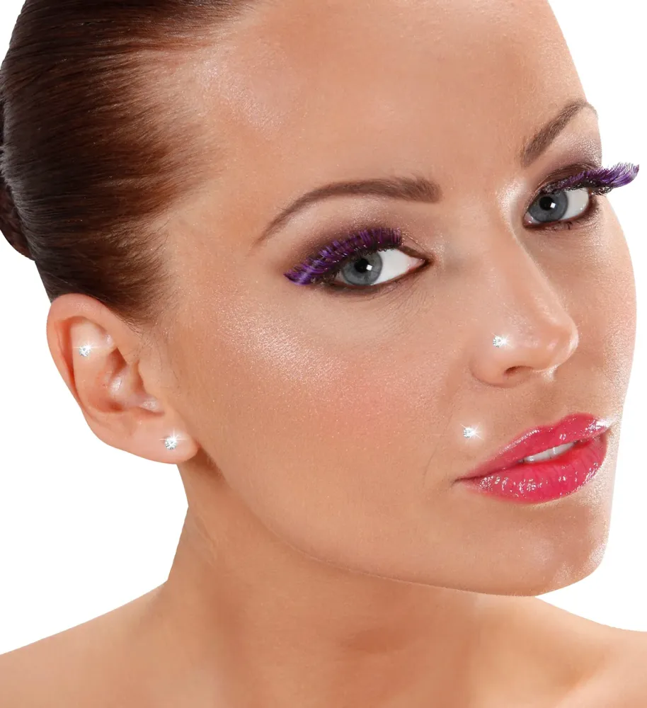 2 PIERCING MAGNETICI CON BRILLANTE