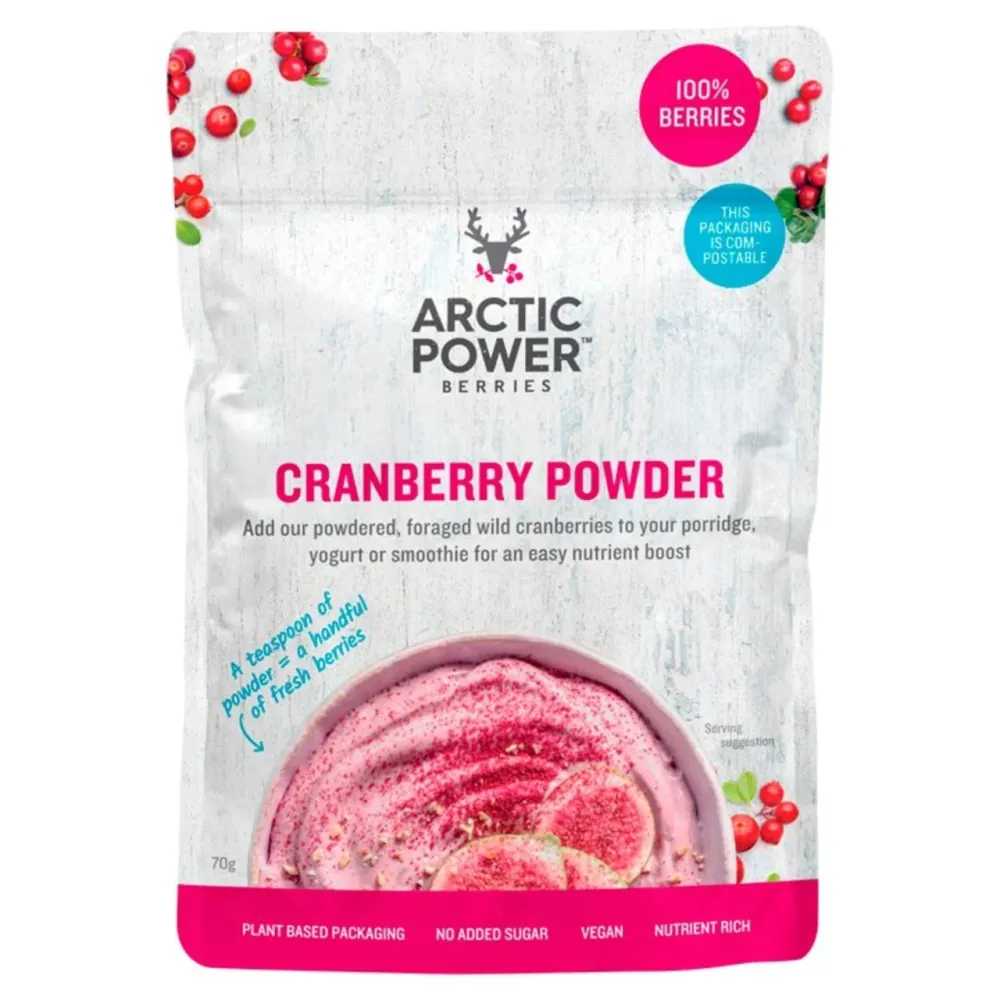 Polvere di mirtilli rossi Arctic Power Berries 70 g