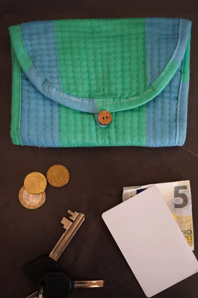 Portagioie Righe Blu e Verdi