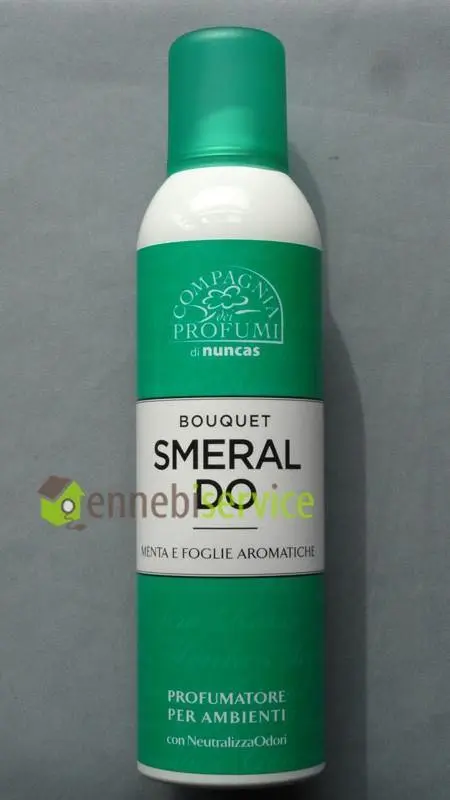 Profumatore spray bouquet smeraldo - menta e foglie aromatiche 250 ml Nuncas