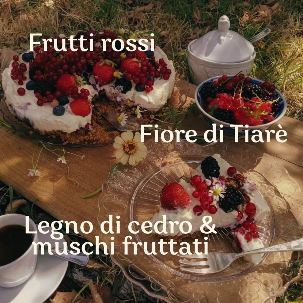 Profumo spray per tessuti Tiarè e Frutti Rossi ml.100