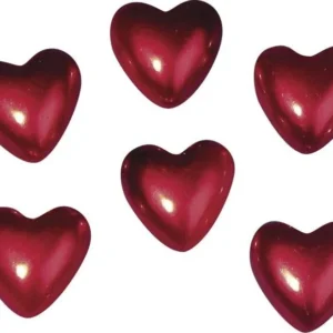 RAYHER - 6 PEZZI - CUORI DI PLASTICA ROSSI 2,5CM