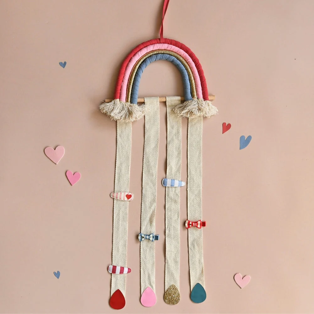 Rockahula Clip Hanger con 4 nastri Arcobaleno brillante