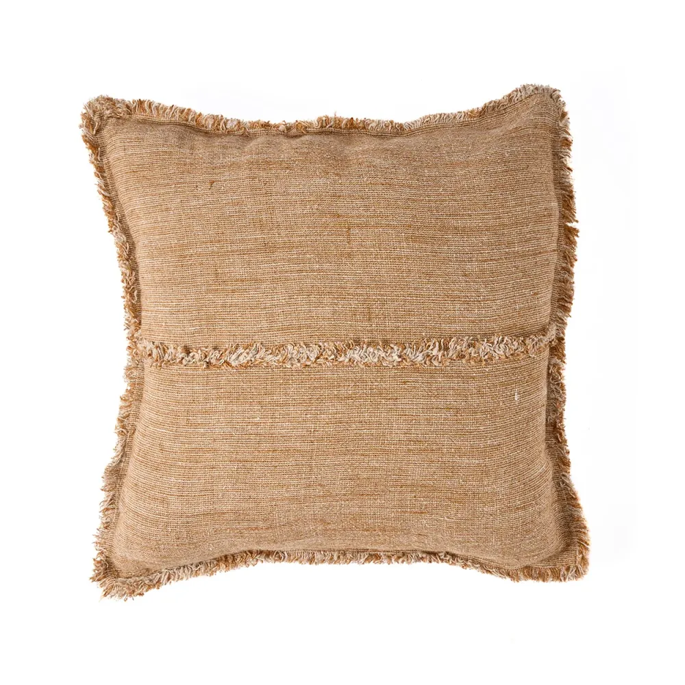 La Sahara Fringe Fodera per Cuscini - Marrone Naturale - 50x50
