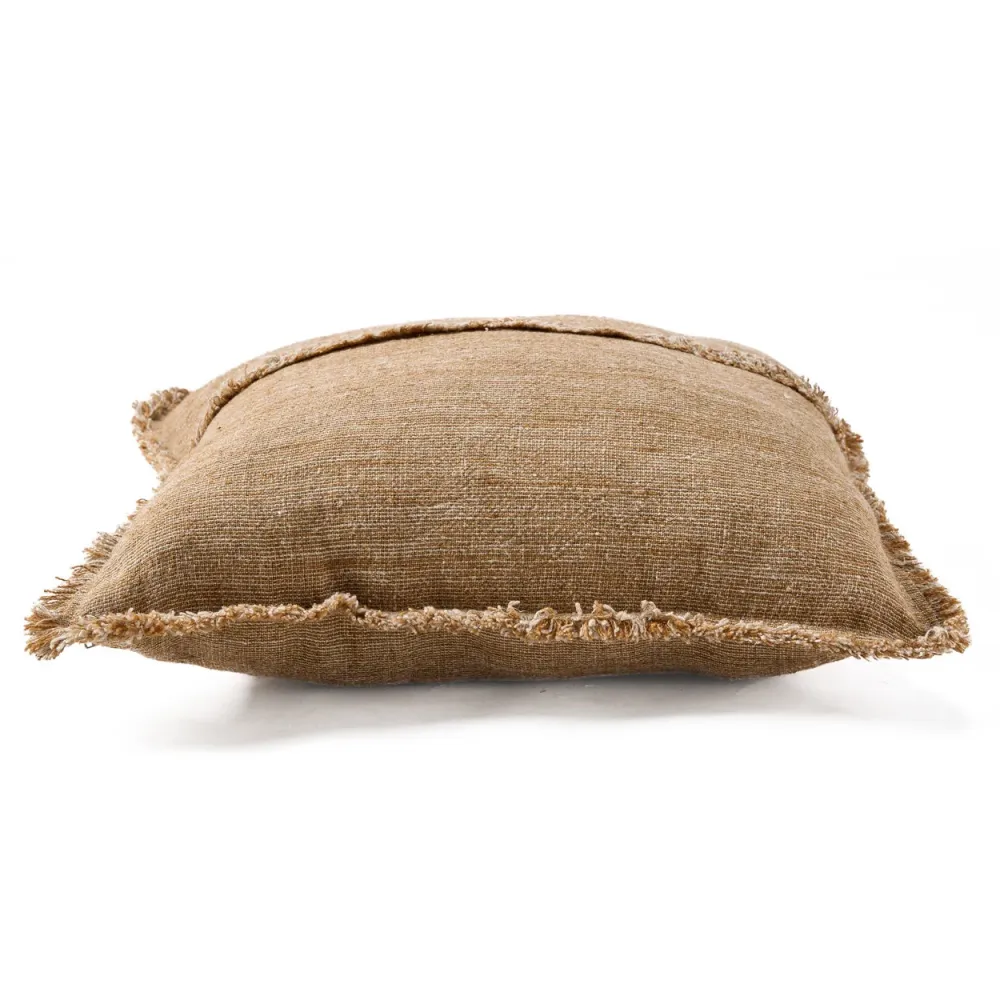 La Sahara Fringe Fodera per Cuscini - Marrone Naturale - 50x50