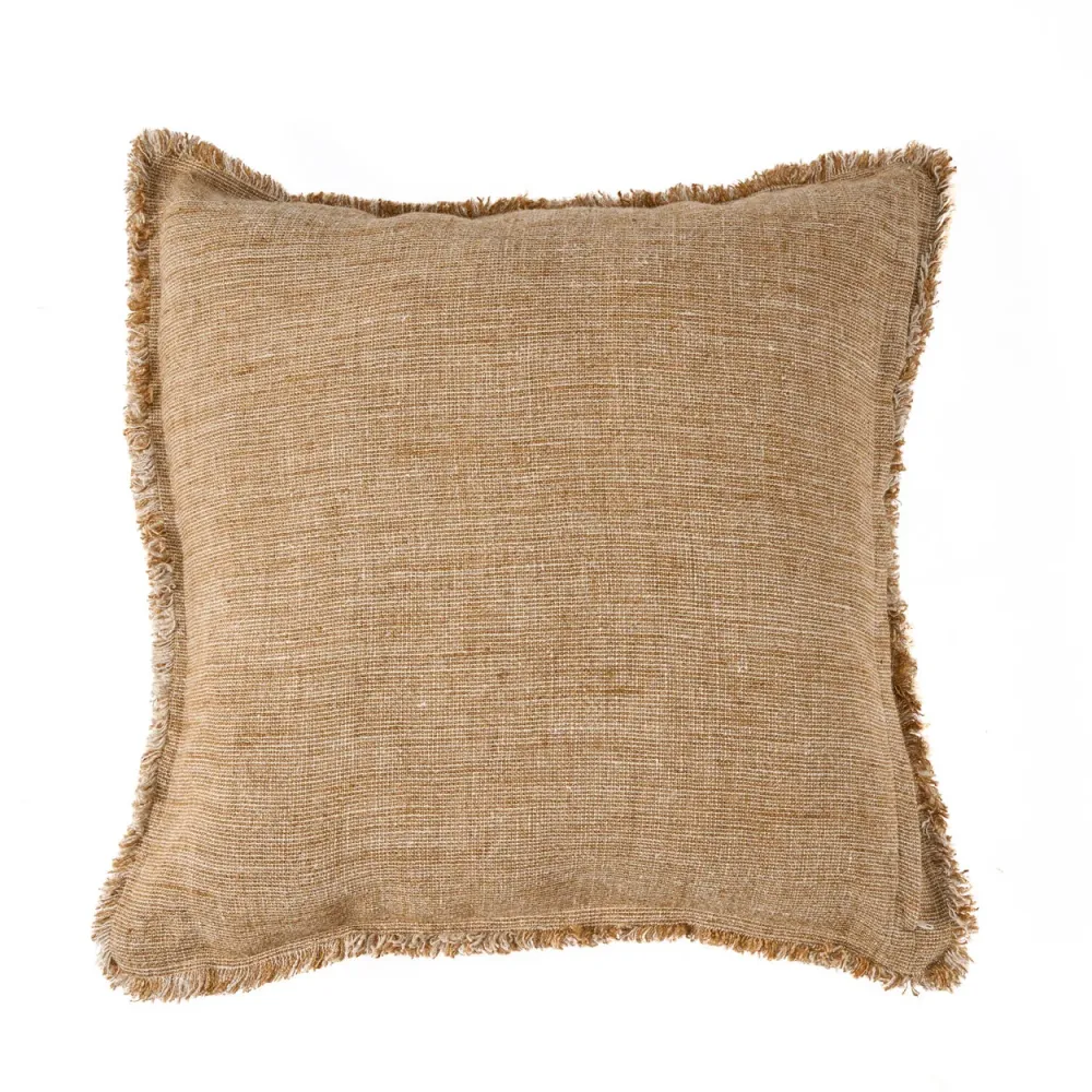 La Sahara Fringe Fodera per Cuscini - Marrone Naturale - 50x50