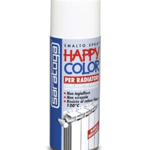 Saratoga bomboletta happy color per radiatori alluminio 400ml bianco brillante