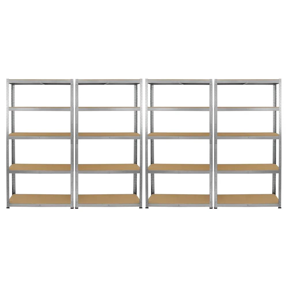 4 Scaffali Galwix Acciaio Senza Bulloni Grigi 90cm