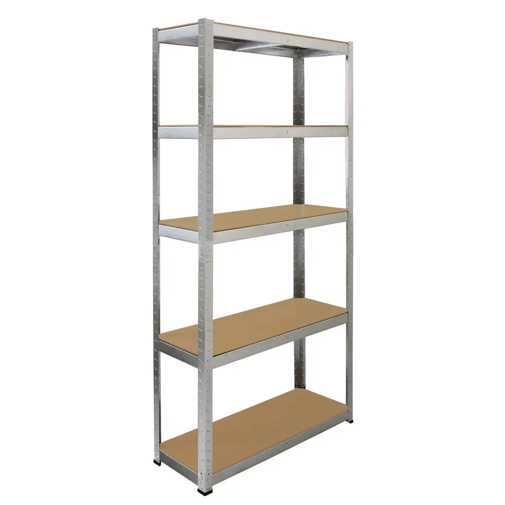 4 Scaffali Galwix Acciaio Senza Bulloni Grigi 90cm