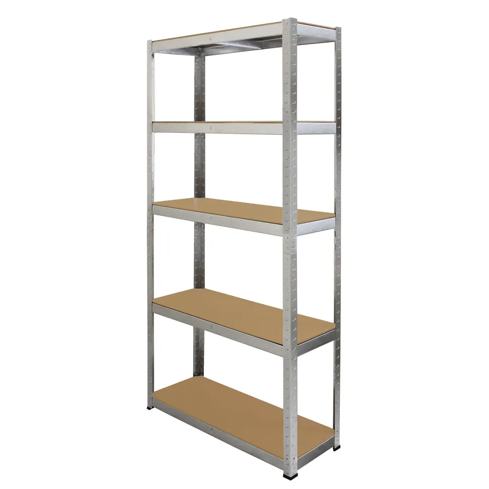 4 Scaffali Galwix Acciaio Senza Bulloni Grigi 90cm