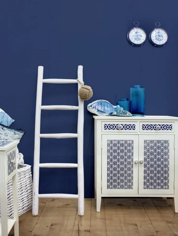 Scala decorativa "Sahel" struttura rami di teak per arredamento