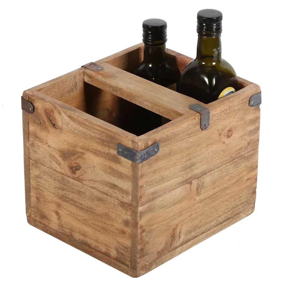 Scatola legno di teak Enzo set da 3