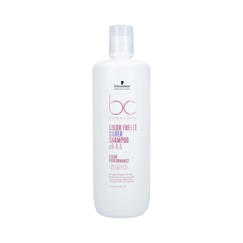 SCHWARZKOPF PROFESSIONAL BC COLOR FREEZE SILVER Shampoo per capelli grigi e biondi 1000ml