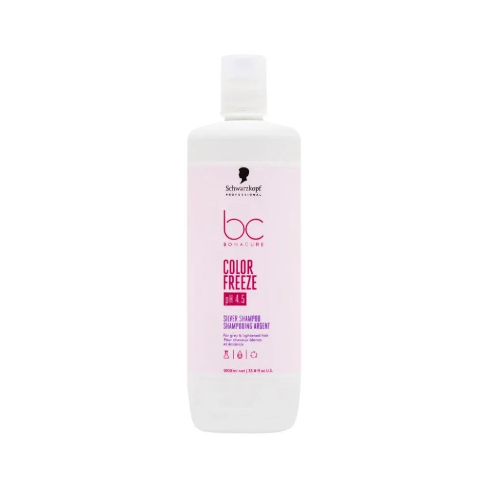 SCHWARZKOPF PROFESSIONAL BC COLOR FREEZE SILVER Shampoo per capelli grigi e biondi 1000ml