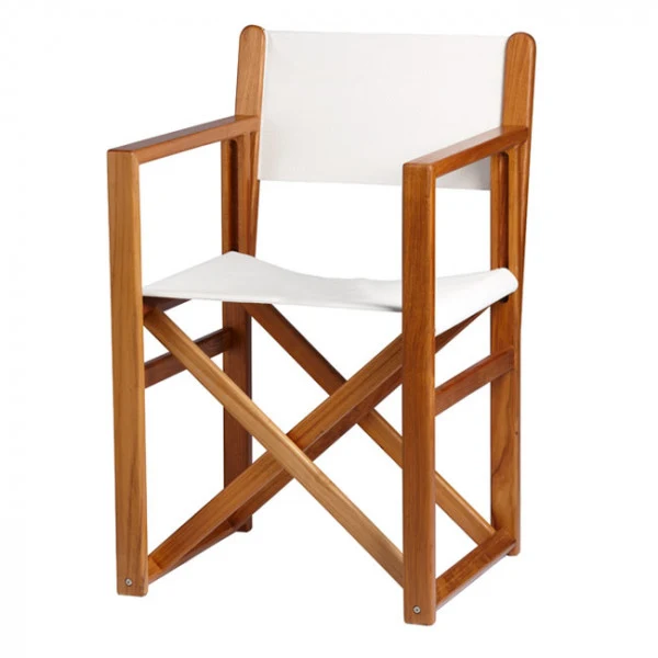 Sedia Minorca Pieghevole Teak Colore Ecru' 55X5
