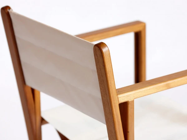 Sedia Minorca Pieghevole Teak Colore Ecru' 55X5