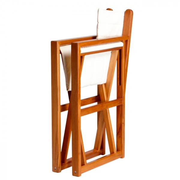Sedia Minorca Pieghevole Teak Colore Ecru' 55X5