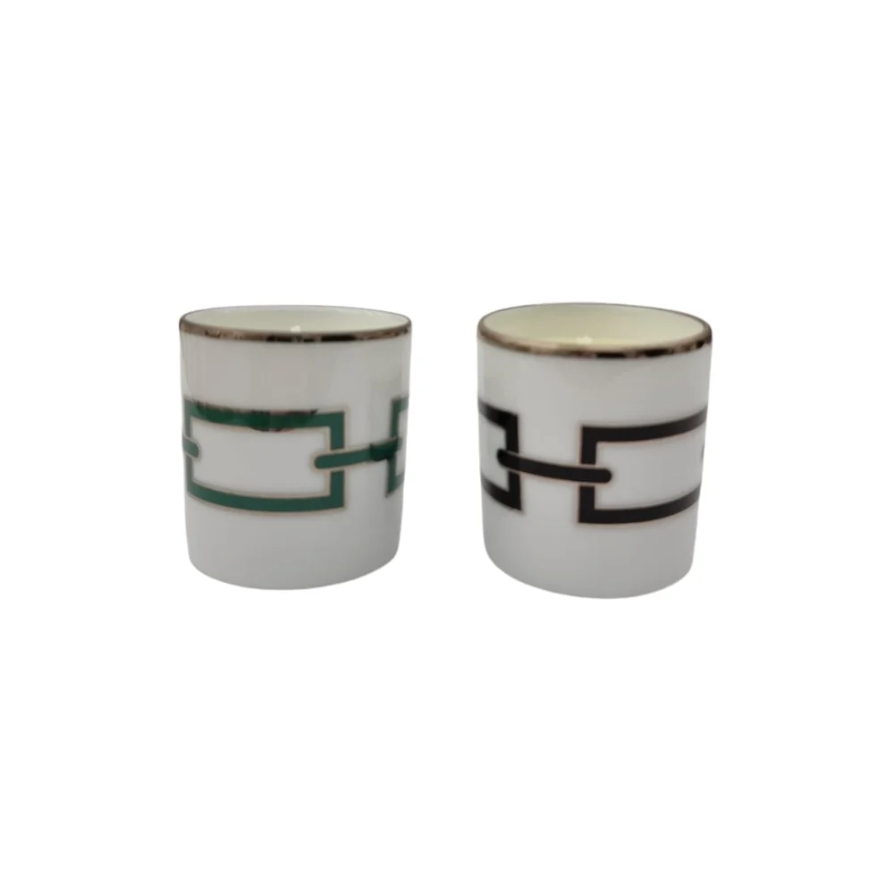 Set 2 Candele "Catena" Nero e Smeraldo Richard Ginori