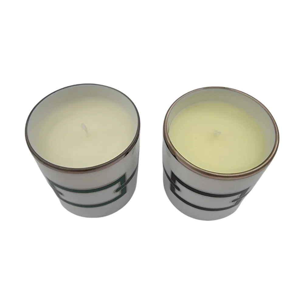 Set 2 Candele "Catena" Nero e Smeraldo Richard Ginori