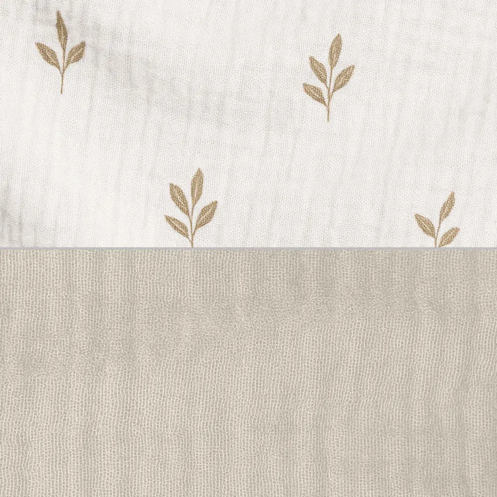 Set 3 cuscini decorazione (luna, stella, cuore) foglie beige · Nandina 693A-116