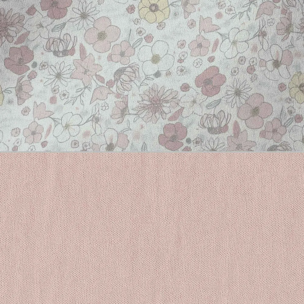 Set 3 cuscini decorazione (luna, stella, cuore) foglie rosa · Liberty 693A-132