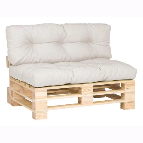 Set 2 pz Cuscini per Panchine Pallet Poliestere imbottito 120 gr/mq