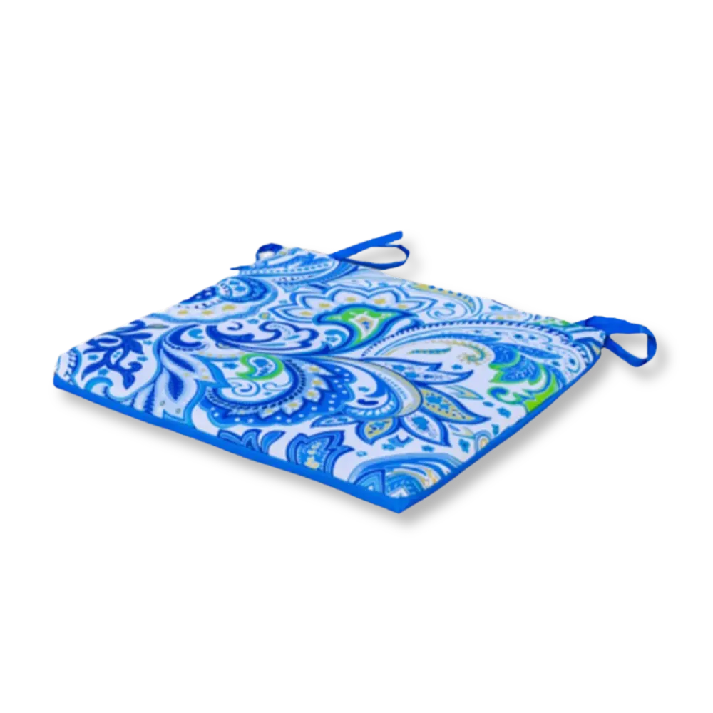Set di 4 Cuscini per Sedia 35x35 Motivo Arabesco - Comfort & Déco (Avec Attaches)