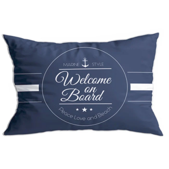 SET 2 CUSCINI- WELCOME BLU, SANTORINI 40X60 CM MARINE BUSINESS