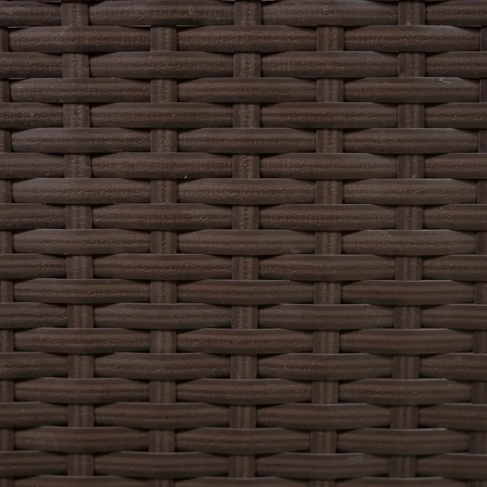 Set d'angolo rattan e box per riporre i cuscini - Marrone