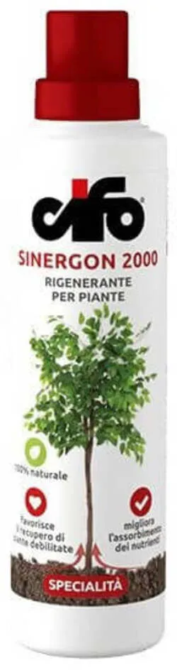 Sinergon 2000 Cifo Concime Liquido con Aminoacidi Rigenerante per Piante verdi orto e giardino 500ml