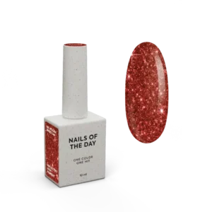 Smalto gel NAILSOFTHENIGHT Spritz — smalto gel riflettente rosso brillante, 10 ml