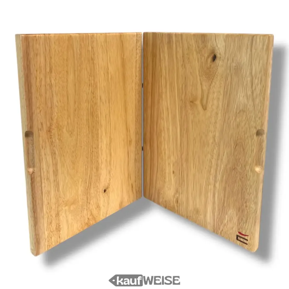 Tagliere teak 3 1 DutchDeluxes (pieghevole) | Tagliere e porta tablet | Realizzato teak massiccio