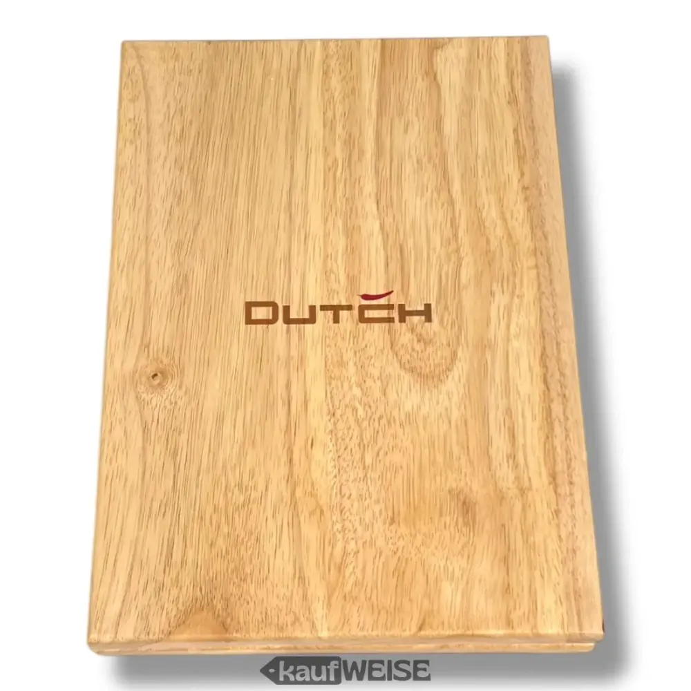Tagliere teak 3 1 DutchDeluxes (pieghevole) | Tagliere e porta tablet | Realizzato teak massiccio