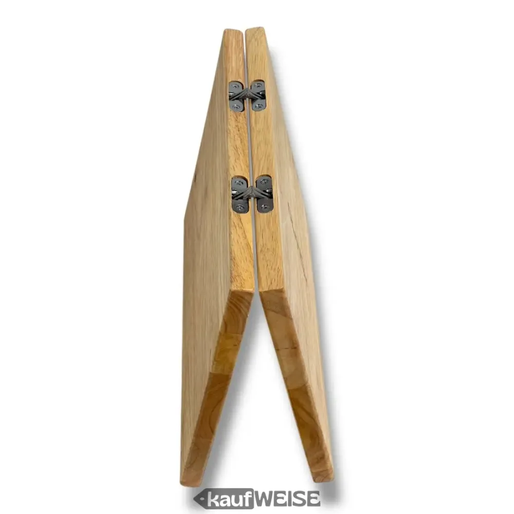 Tagliere teak 3 1 DutchDeluxes (pieghevole) | Tagliere e porta tablet | Realizzato teak massiccio