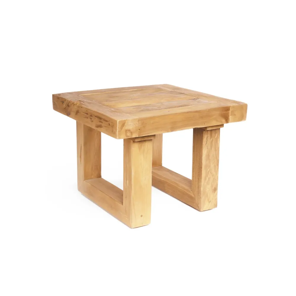 Tavolino teak recuperato - Naturale