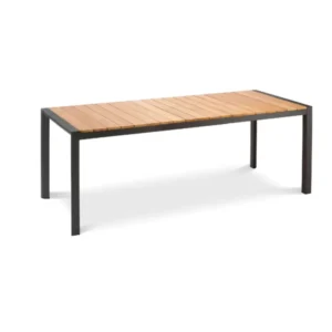 Tavolo Paros 160x90cm - tavolo teak con struttura alluminio - antracite
