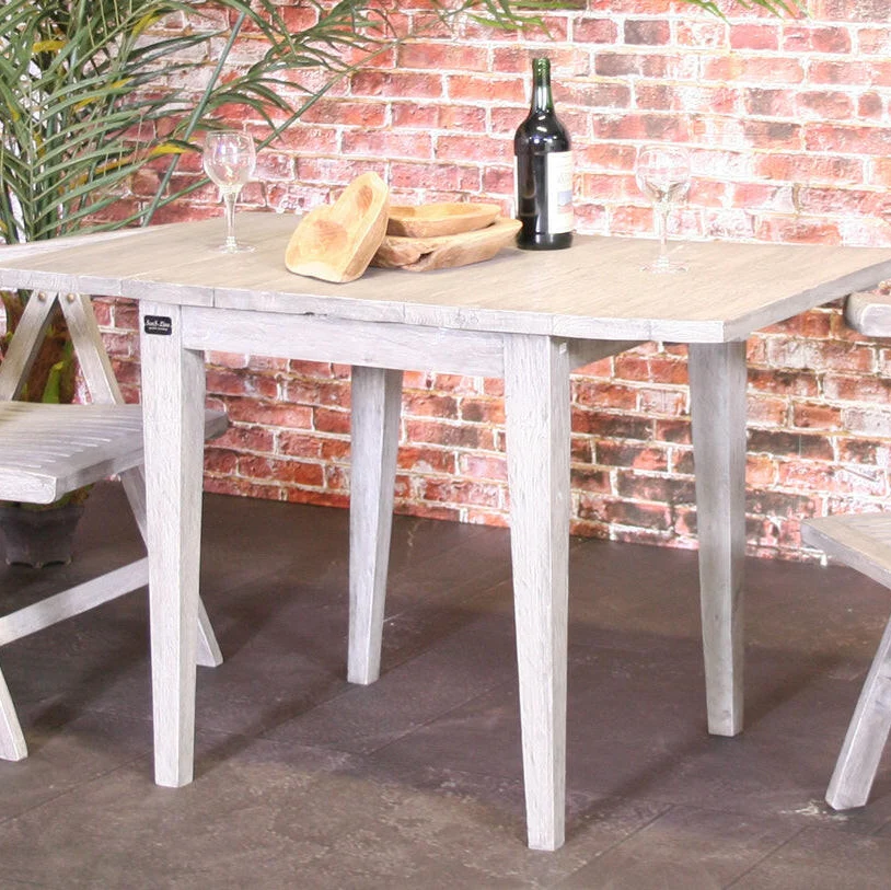 Tavolo Quadrato Teak: (70x70 cm - 120x70 cm) | Tekora