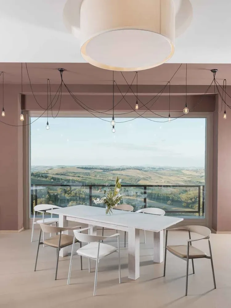 Tavolo teak allungabile sbiancato