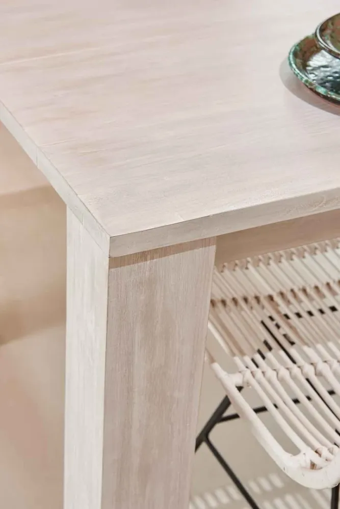 Tavolo teak allungabile sbiancato