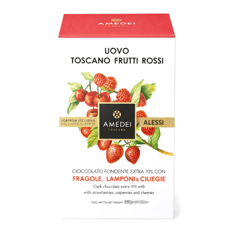 Uovo "Toscano Amedei" Fondente con Frutti rossi 350g