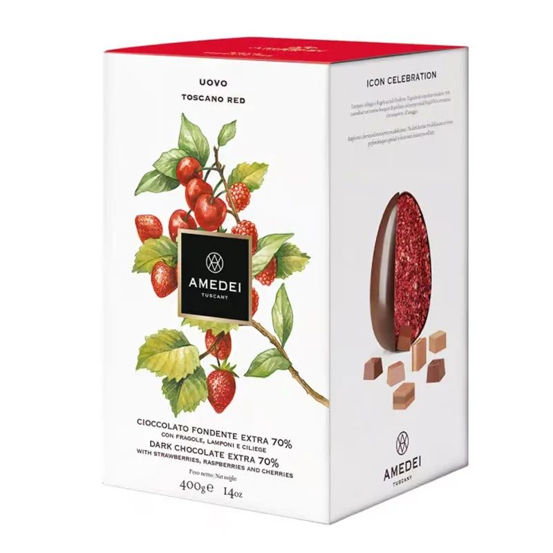 Uovo "Toscano Amedei" Fondente con Frutti rossi 350g