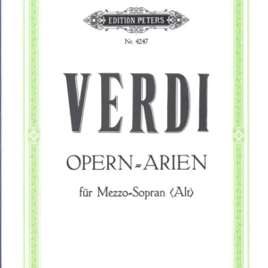 VERDI - Arie da opere. rid. per canto/pf, voce di mezzo soprano [ger] [it]