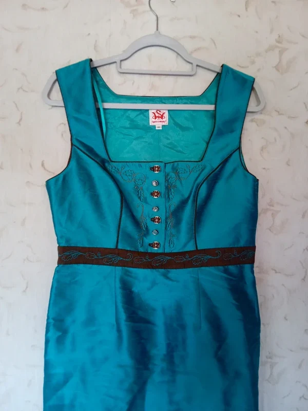 Vestito Verde Smeraldo Cangiante Tirolese L Spieth & Wensky
