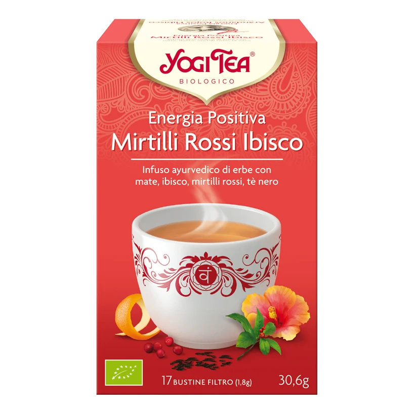 Yogi Tea Energia Positiva Mirtilli Rossi E Ibisco Bio 17 Bustine