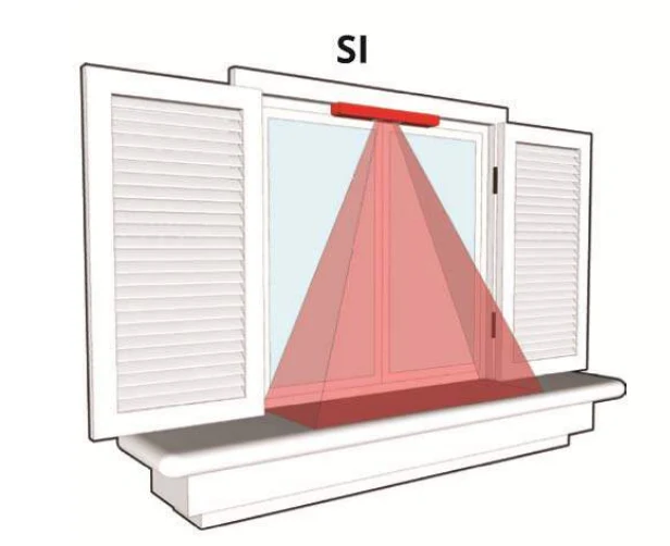Sensore Marrone barriera tendina ultra compatto tenda per protezione varchi interno/esterno senza fili MW (Copia)