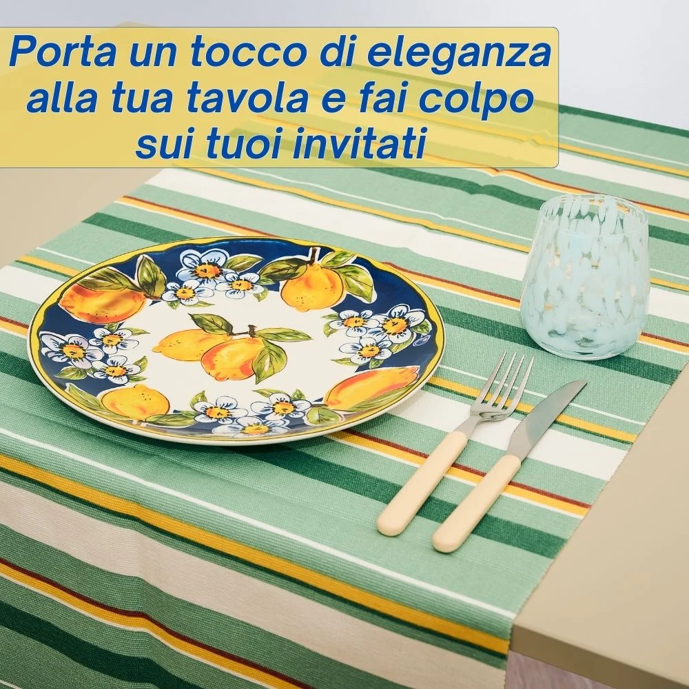 Servizio Piatti Porcellana 6 Persone - Set Piatti 18 Pezzi - Amalfi