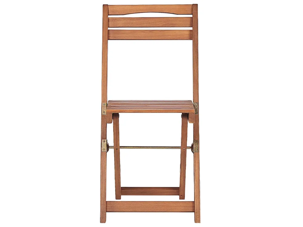 Acacia Wood Garden Bistro Set LENOLA con Cuscini Inclusi