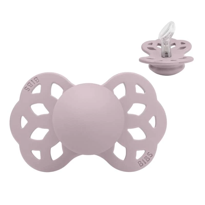 BIBS Anatomisk Infinity Sut - Str. 1 - Silikone - Dusky Lilac per Soggiorno Esterno