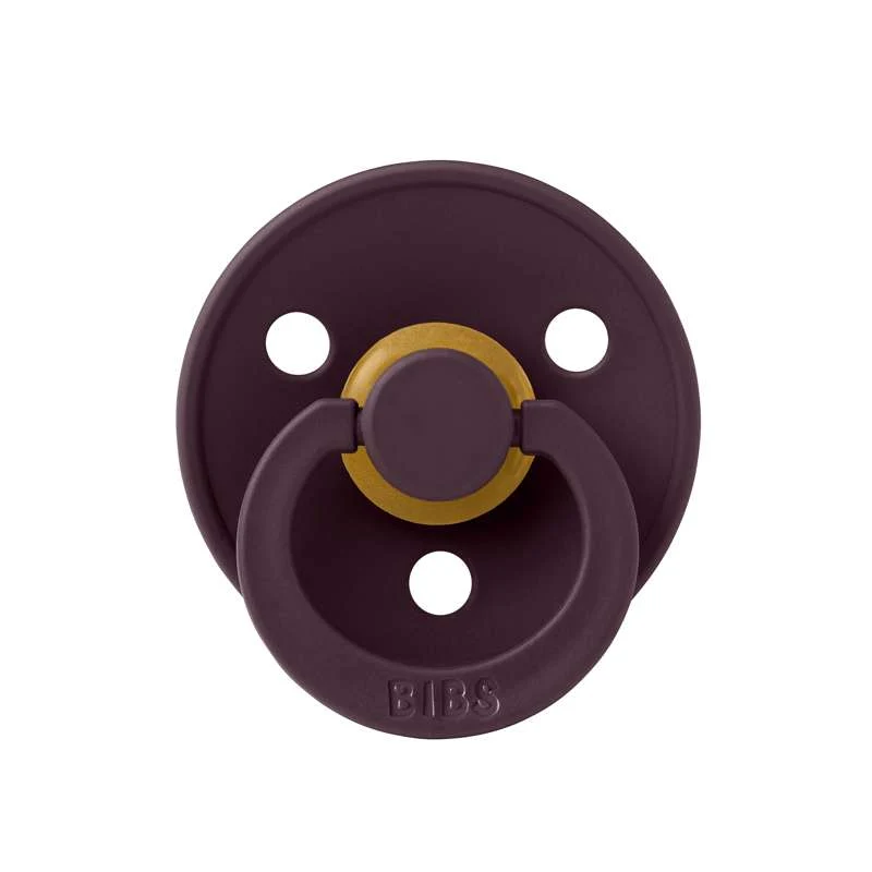 BIBS Rund Colour Sut - Str. 2 - Naturgummi - Plum